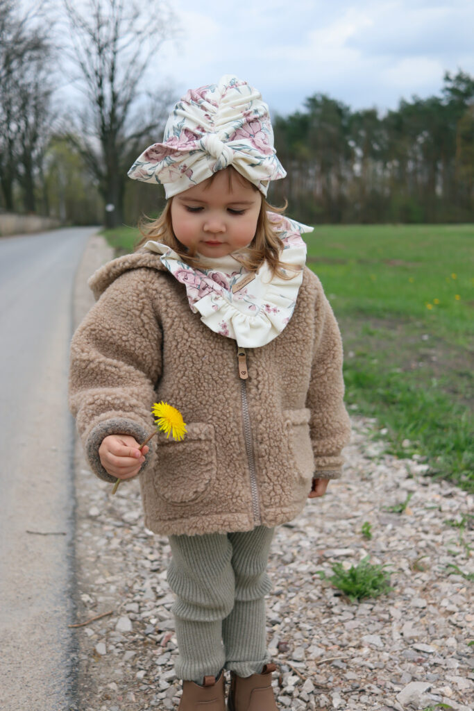 Zaffiro lampaanvillainen lasten hupullinen takki RUSVA