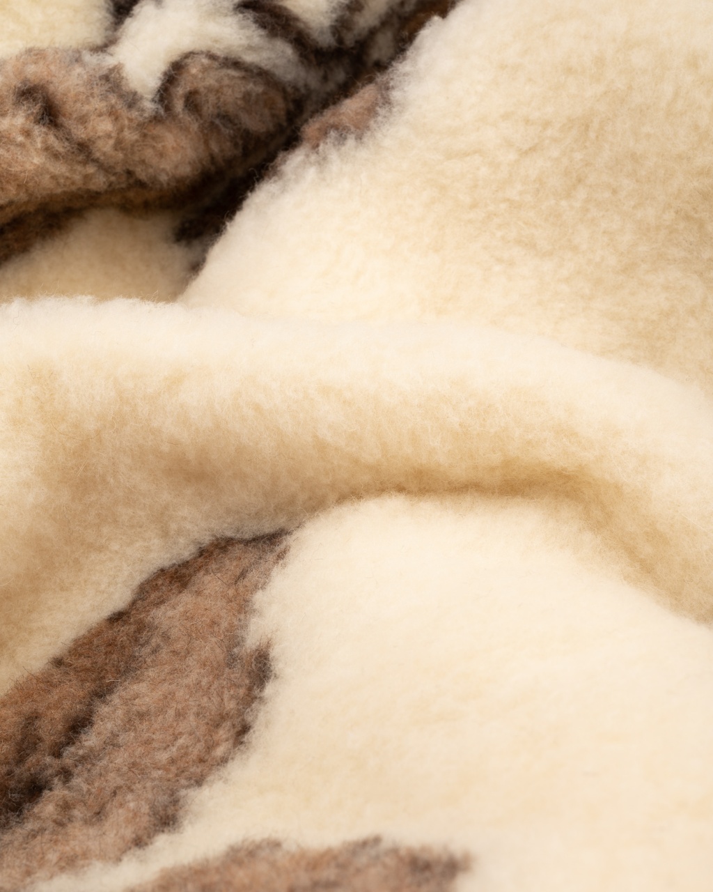 Luonnollinen 100% merinovillainen kevyt huopa - ruutu OAK