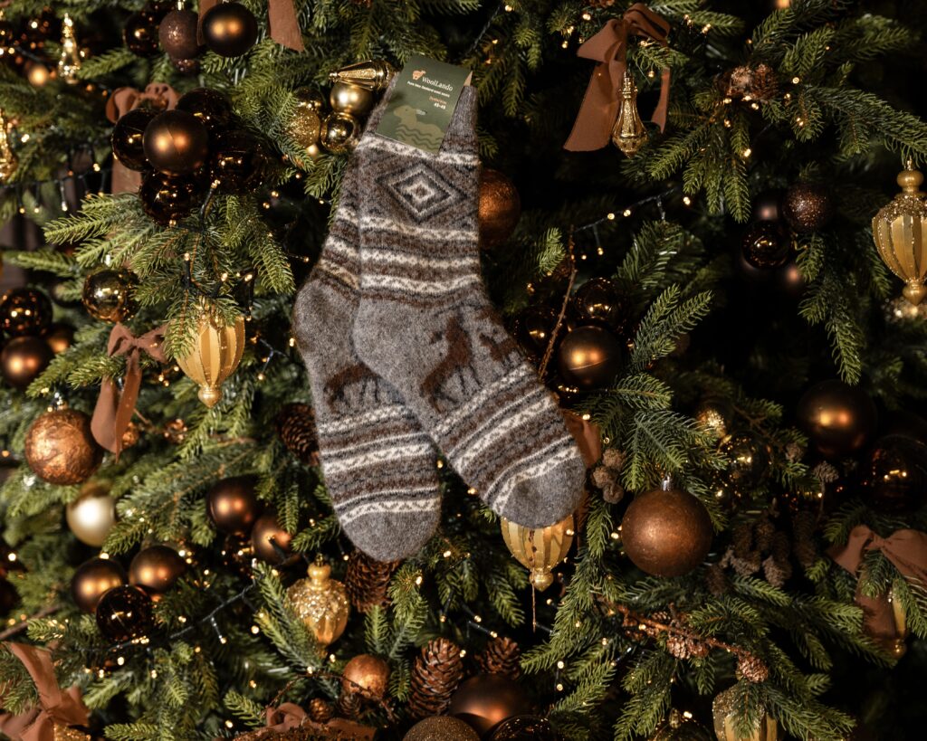 Luonnolliset merinovillasukat HIRVI