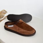 WoolLando miesten nahkatossut CAMEL