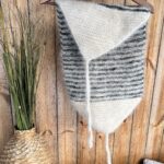 Luonnollinen 100% siperianhusky-koiran villa raidallinen vyötärövyö kipuun