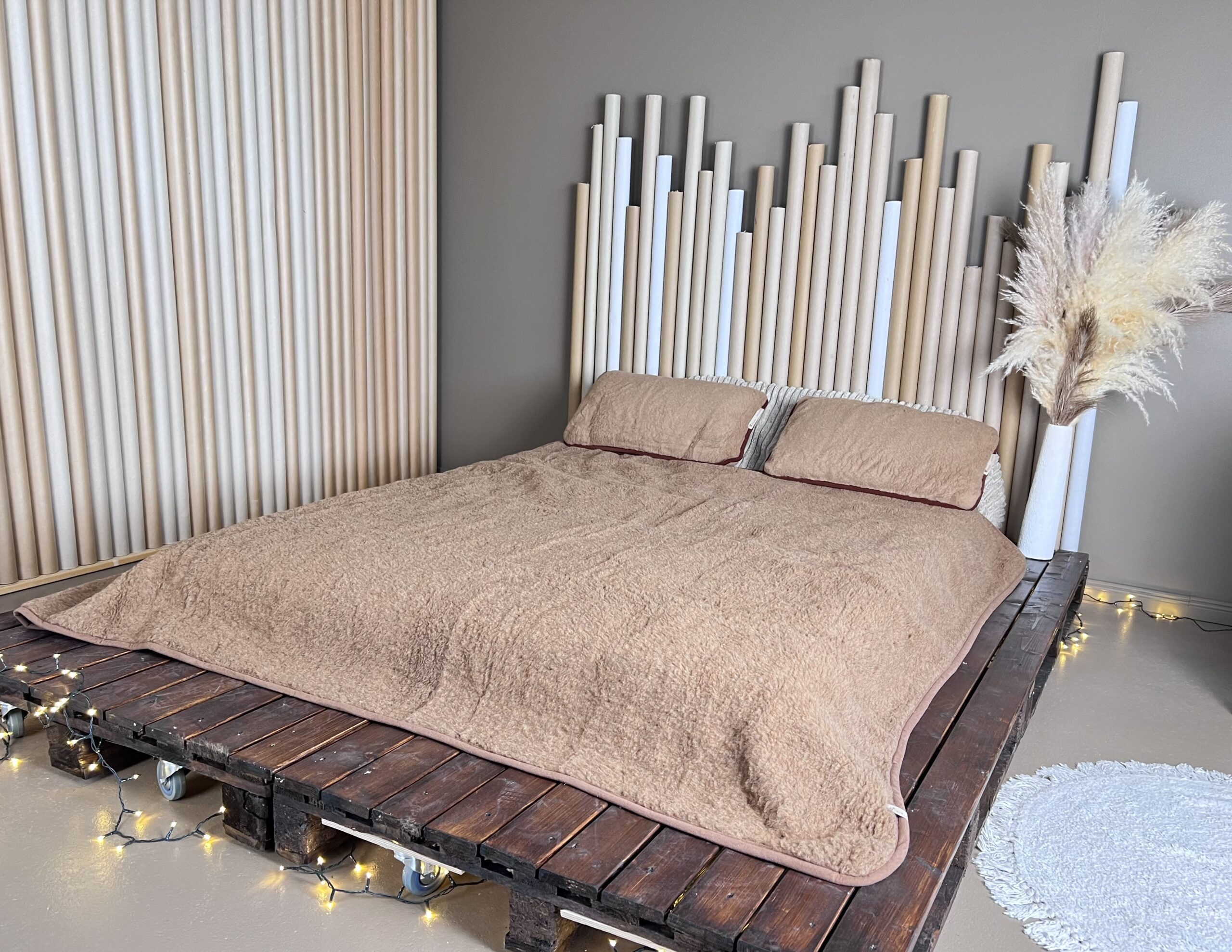 WoolLando natural kamelinvillainen vuodevaatesetti