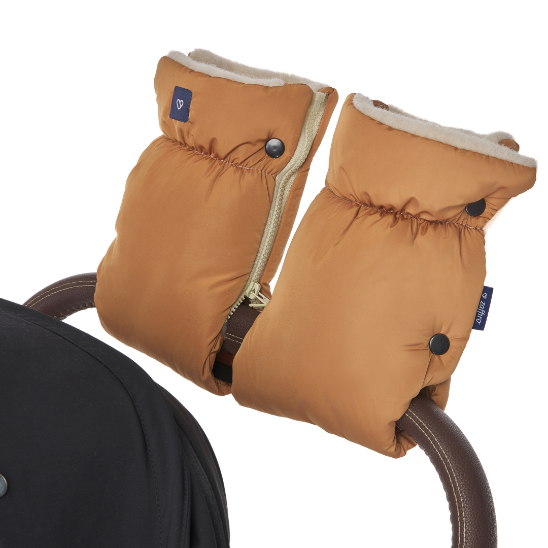 Zaffiro luonnonvillakäsineet lastenvaunuihin GRAPHITE