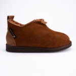 WoolLando miesten aidon turkiksen mokkanahkaiset ruskeat saappaat