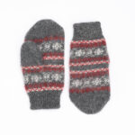 Miesten merinovillaiset harmaat lapaset