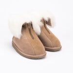 WoolLando naisten aidon turkiksen mokkanahkaiset saappaat