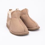 WoolLando miesten aidon turkiksen mokkanahkaiset ruskeat saappaat "UNISEX"