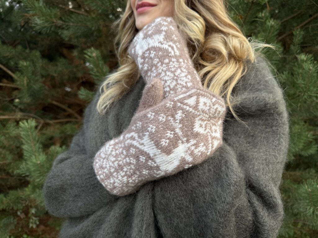 Naisten merinovillaiset lapaset ELNIUKAS