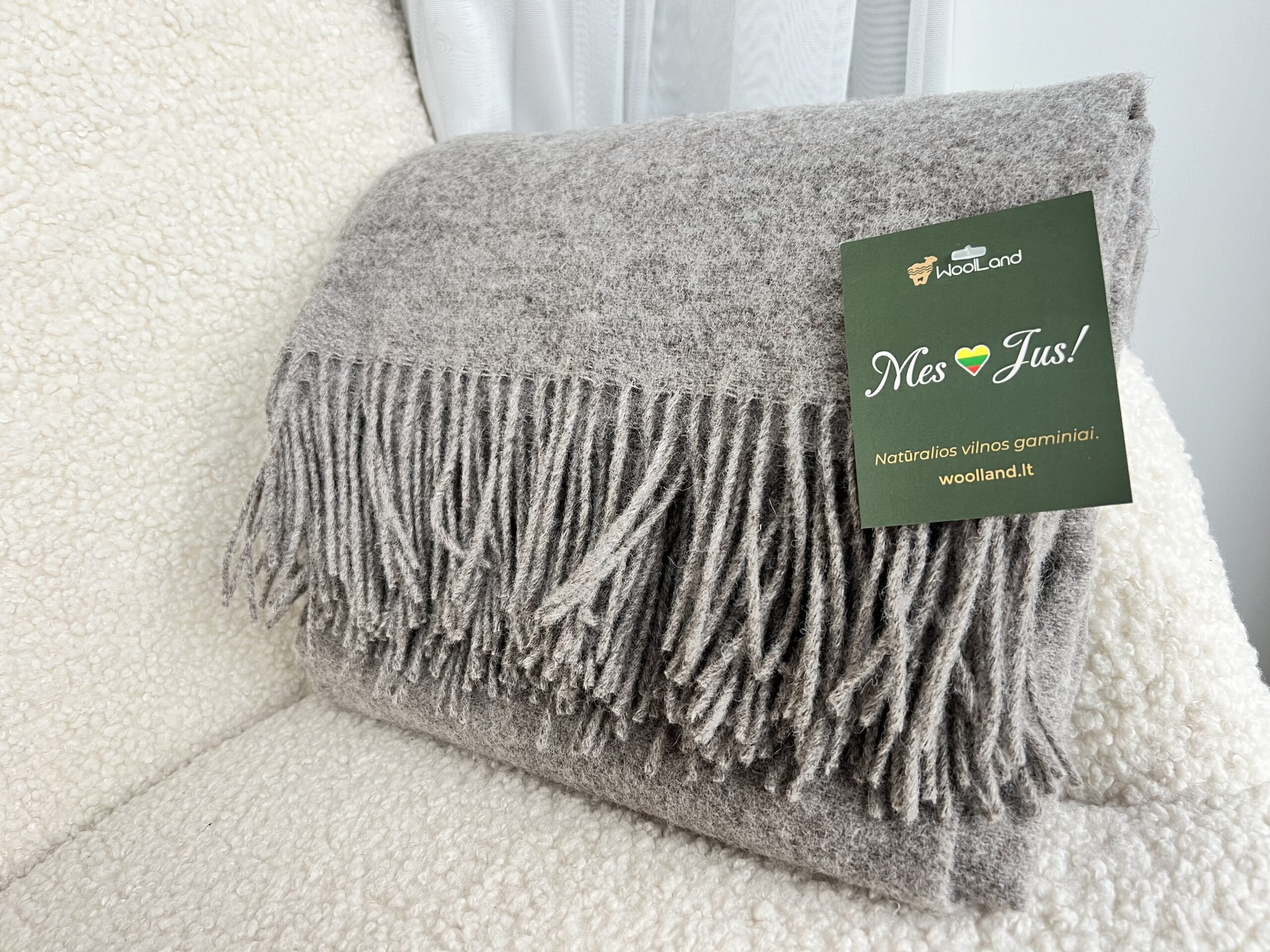 Woolland UUSI-SEELANTI Ylellinen 100 % villaa ruudullinen BROWN