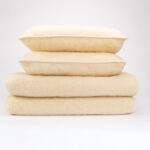 WoolLando luonnollinen 100 % merinovillainen lämmin vuodevaatesetti