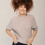 Naisten kevyt ja pörröinen mohairvillapaita MOON