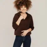 Naisten mohairvillainen pooloneule RUSKEA