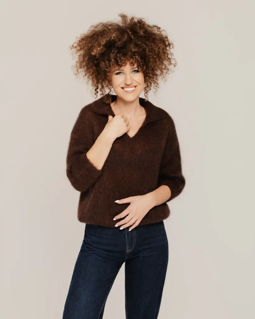 Naisten mohairvillainen pooloneule RUSKEA