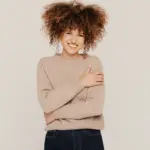 Naisten lämmin 100 % luonnonvillapaita NIDA