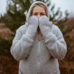 Zaffir lampaanvillainen harmaa hupullinen takki ZOYA UNISEX