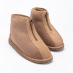 WoolLando miesten ruskeat mokkanahkaiset turkisvuoriset nilkkurit TONAS