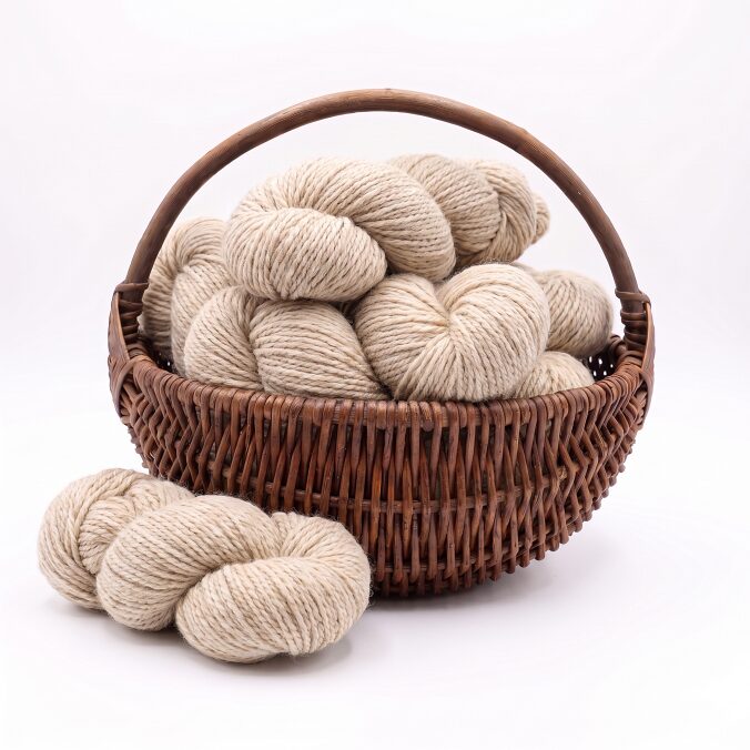 50% koiranvilla / 50% lampaanvillalanka 1 kg – LIGHT YELLOWISH, WoolLando