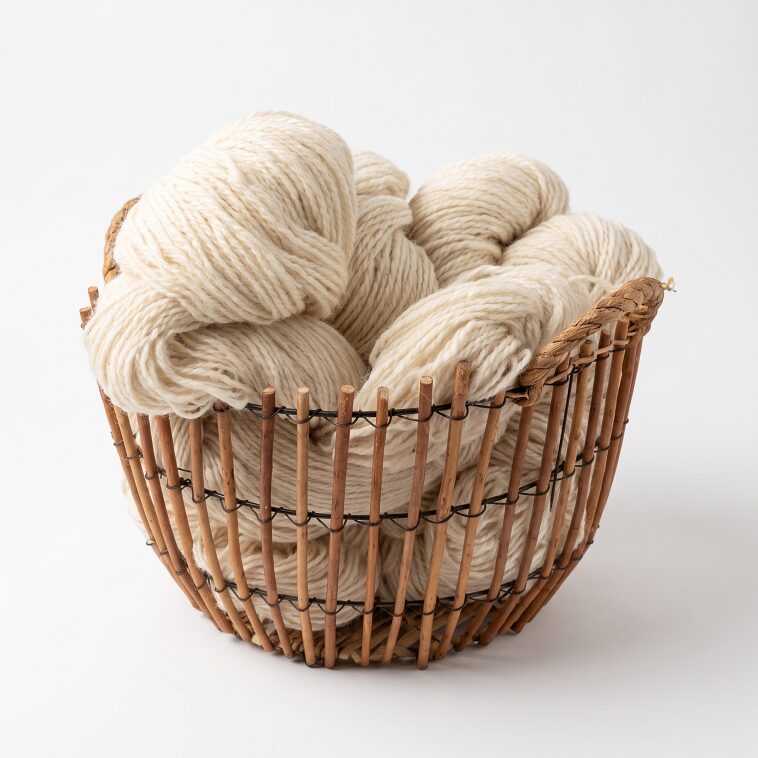 60% Siperian husky koiranvilla, 40% lampaanvilla 1 kg – VALKOINEN, WoolLando