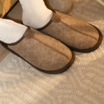 Ruskeat huopatossut SAND, WoolLando