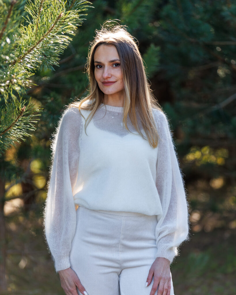 Lasten moheerivillainen pusero PERLAS