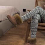 Naisten ruskeat luonnollisesta turkiksesta nilkkasaappaat SONA, WoolLando