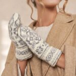 Naisten valkoiset merinovillalappaset COCO, WoolLando