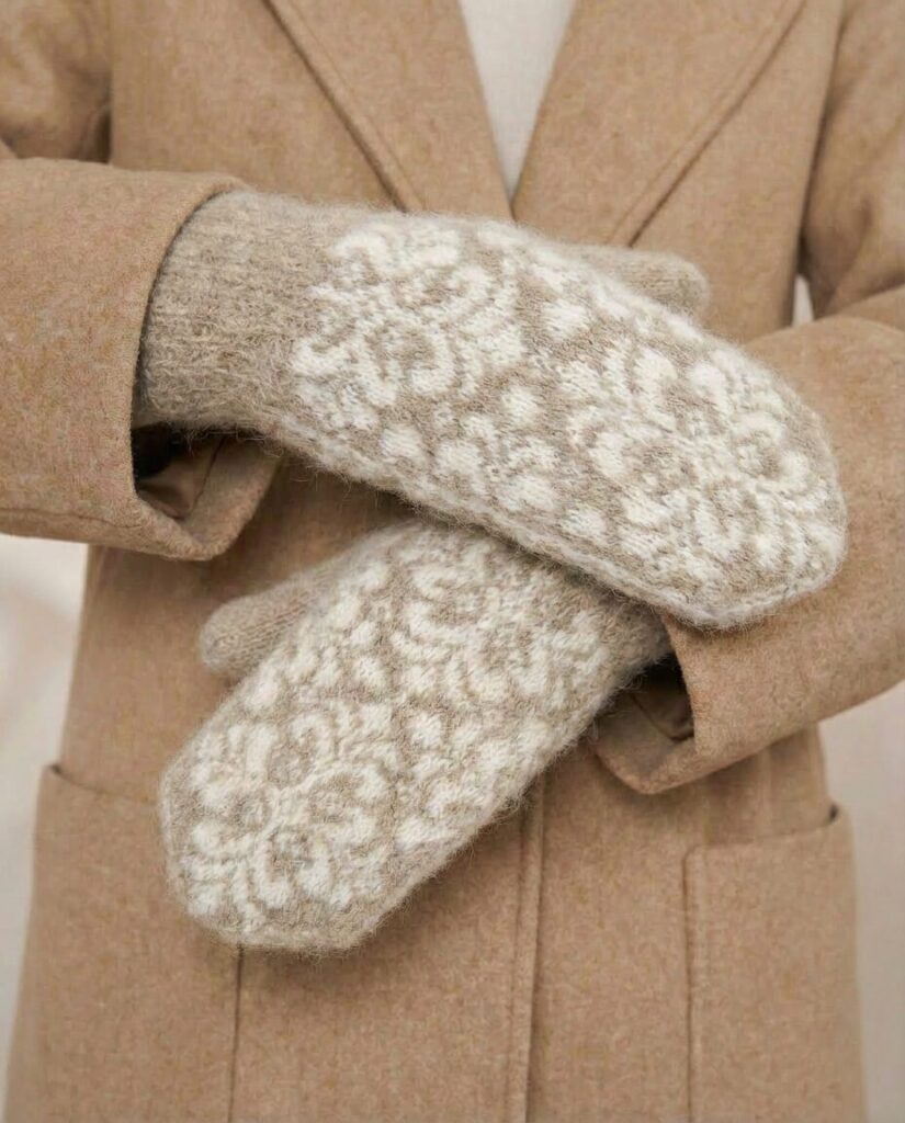 Naisten merinovillalappaset SNOWFLAKE, WoolLando