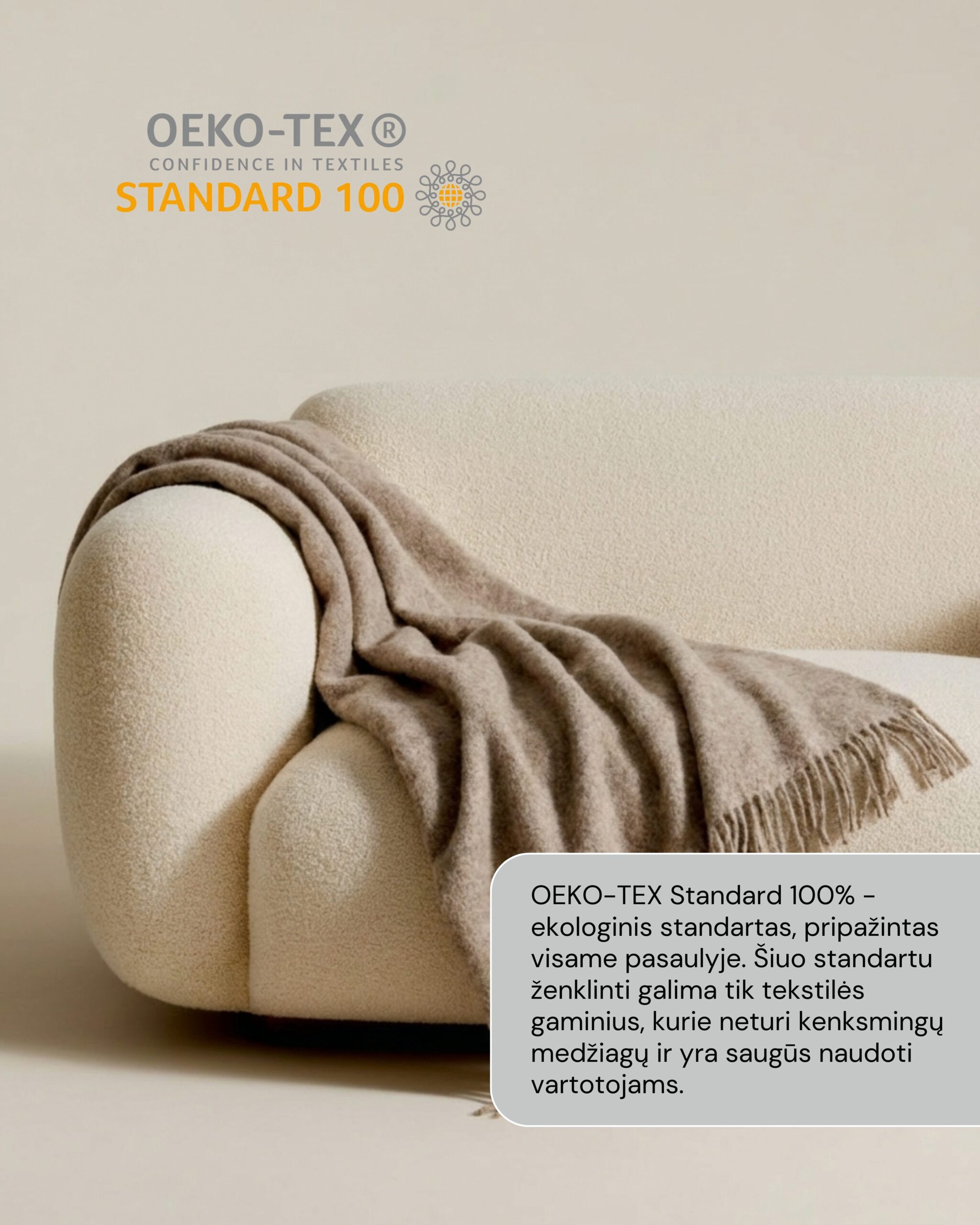 Uuden-Seelannin lampaanvillainen peitto LIGHT BROWN, WoolLando