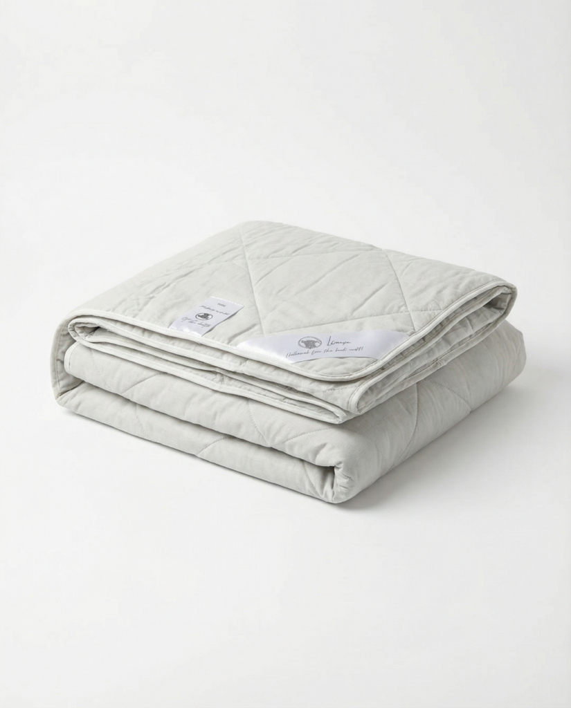 Luksus antiallerginen luonnon LINEN peitto, WoolLando