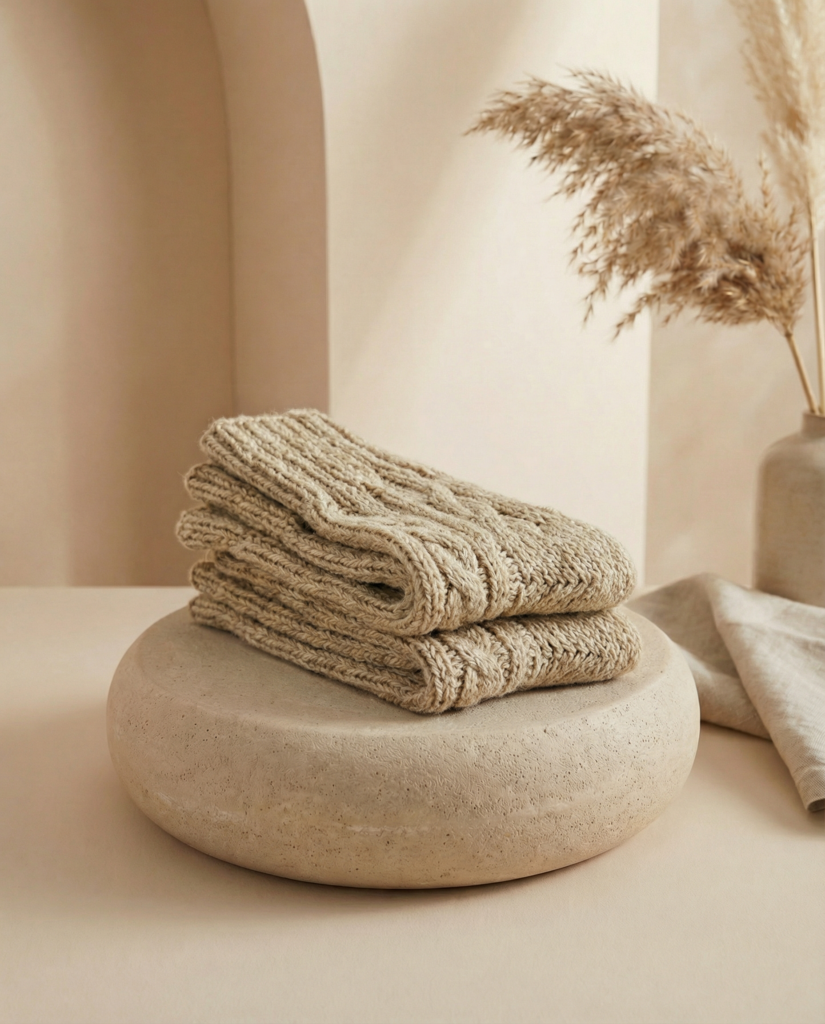 Käsintehdyt lammas- ja koiranvillasukat, WoolLando