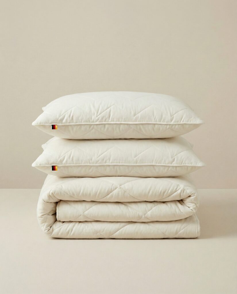 Pestävä lampaanvillainen vuodevaatteiden setti SUPERWASH 300 g/m²