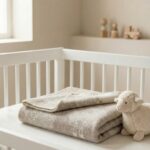 Lasten kermainen villainen peitto LITTLE SHEEP