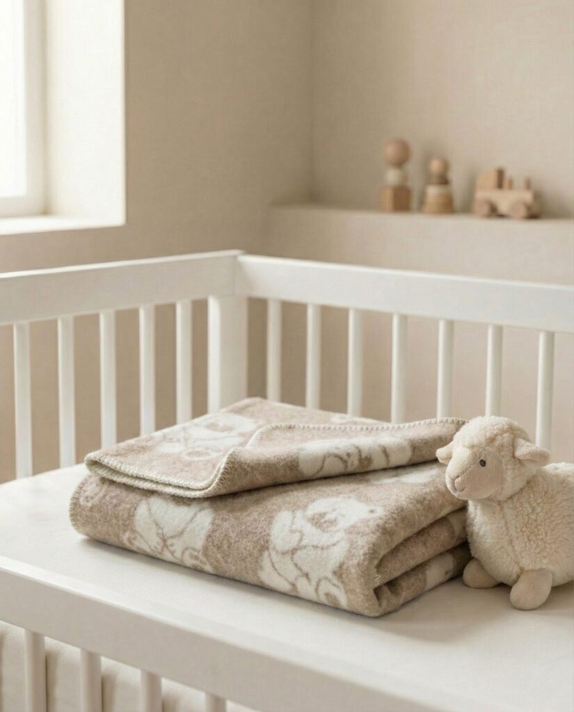 Lasten ruskea villainen peitto TEDDY BEAR