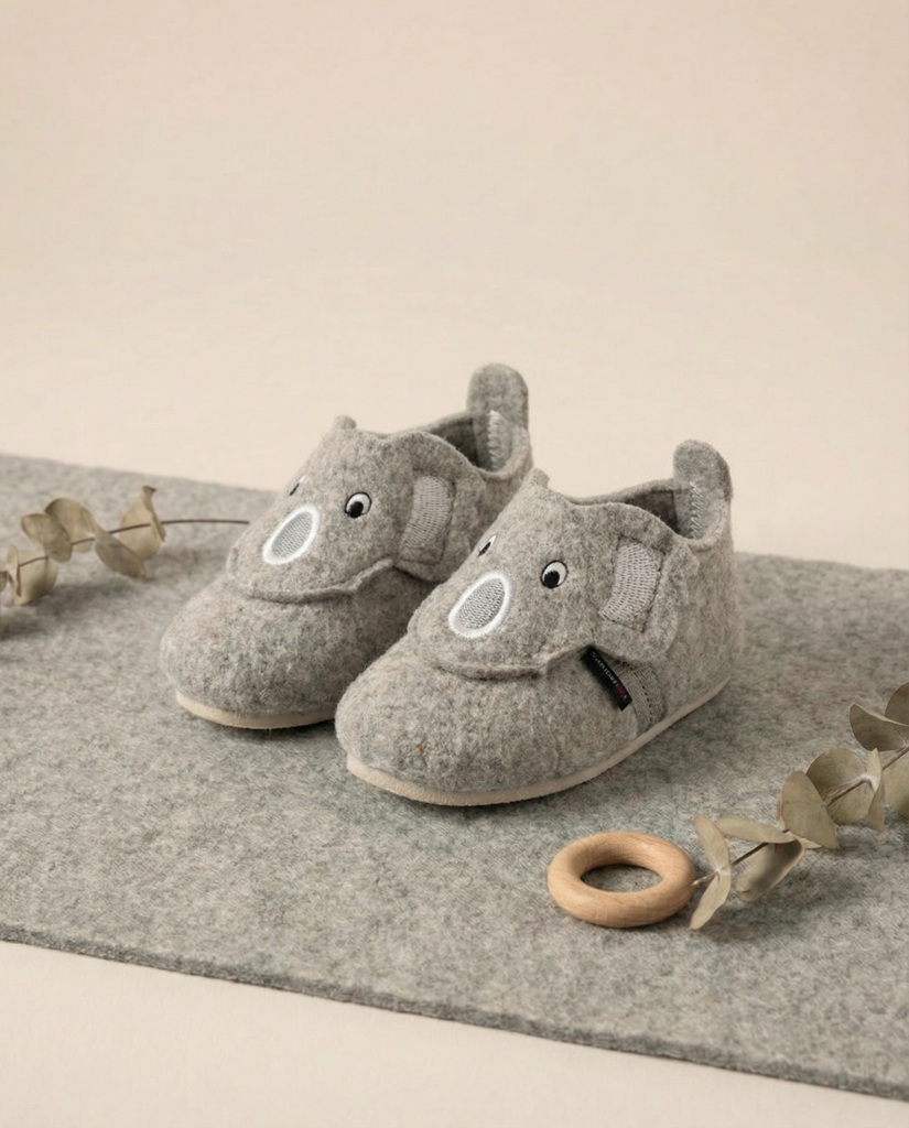 Lasten kevyet luonnonvillahuopasaappaat KOALA, WoolLando