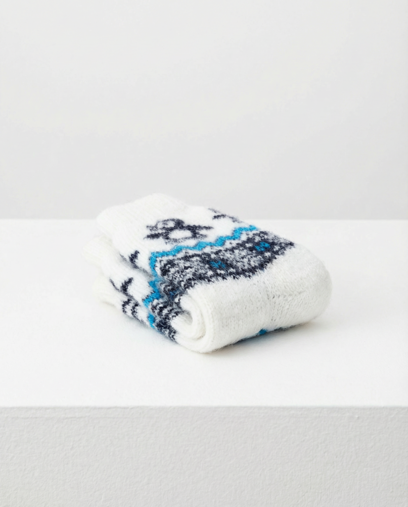 Lasten merinovillasukat PINGVIINI, WoolLando