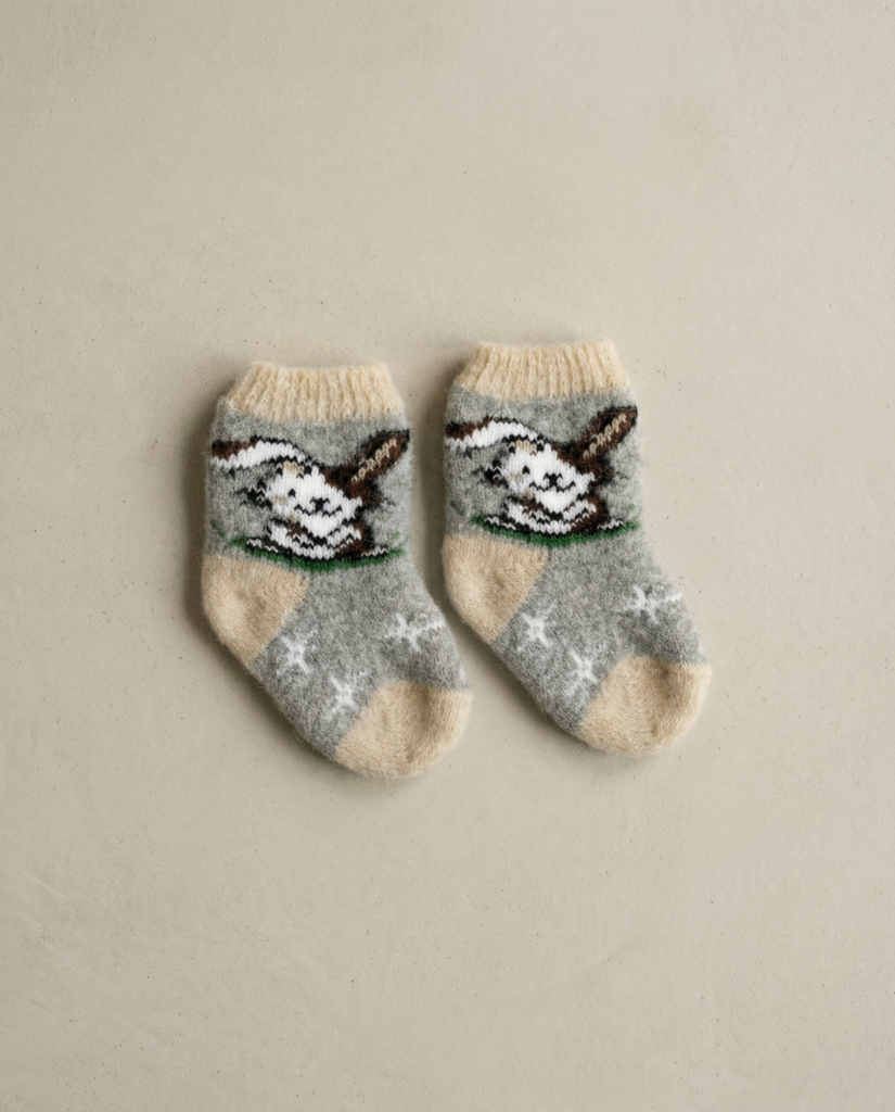 Lasten merinovillasukat RUSKEA PUPU, WoolLando