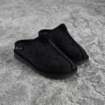 Miesten mustat huopatossut CARBON, WoolLando