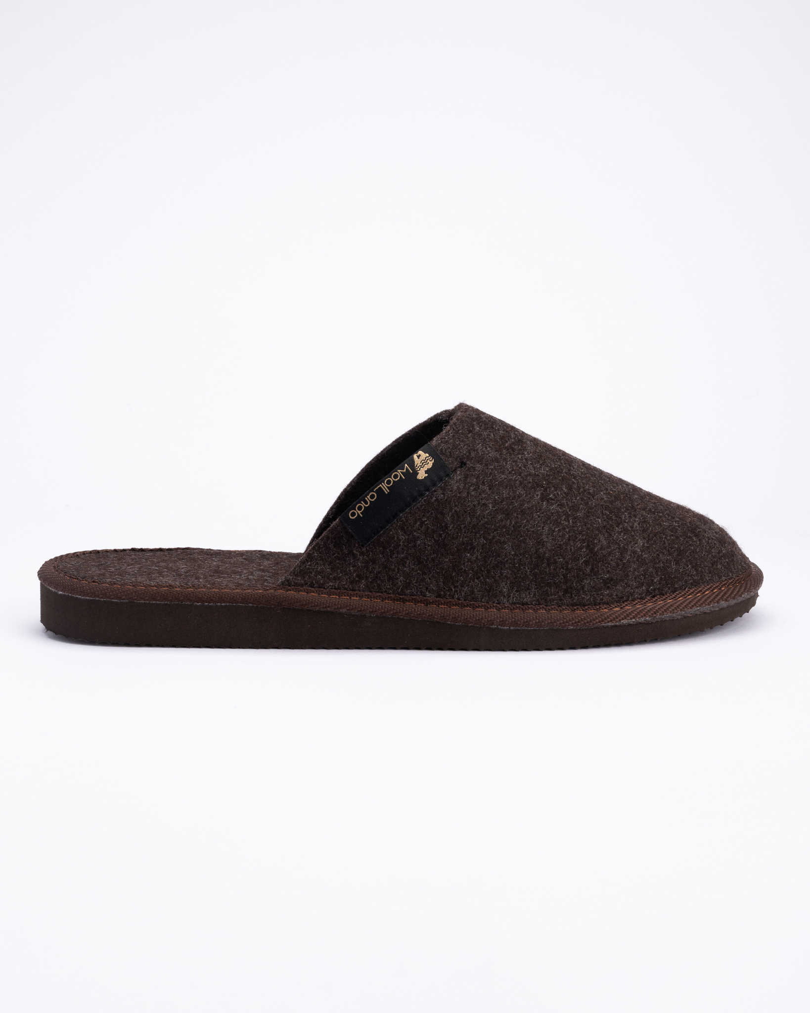 Ruskeat huopatossut RIEŠUTAS – WoolLando
