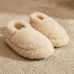 Valkoiset merinovillaiset nilkkuritossut CLOUD, WoolLando