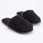 Merinovillaiset tossut BLACK, WoolLando