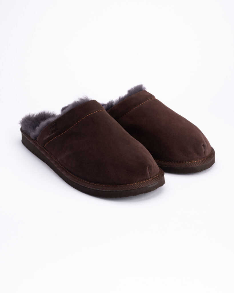 Miesten luonnonturkkiset tossut BRUNO, WoolLando