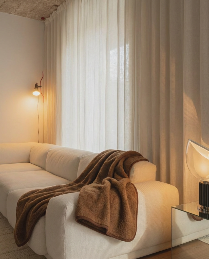 Kevyt kamelivillainen peitto-pledi, WoolLando