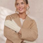 Naisten valkoiset angoravillapatkot PŪKĖ, WoolLando