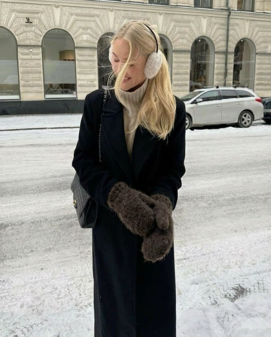 Tummanruskeat 100% koiranvillaiset lappaset 