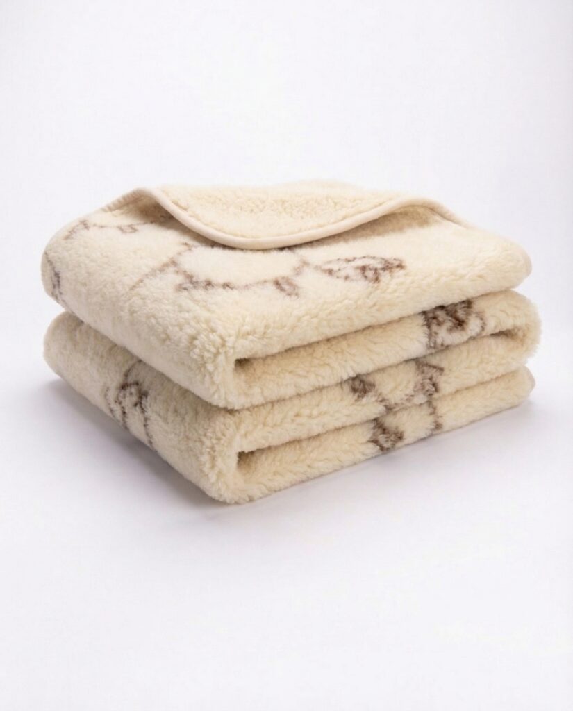 100% merinovillainen kevyt peitto AVYTĖ, WoolLando