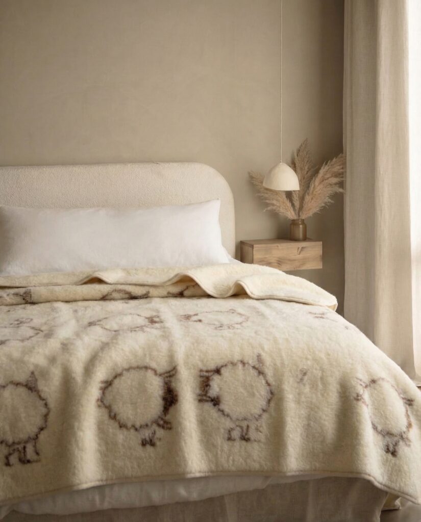 Merinovillainen peitto AVYTĖ, WoolLando