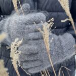 Miesten angoravillaiset sormikkaat – GRAFIITTI, WoolLando