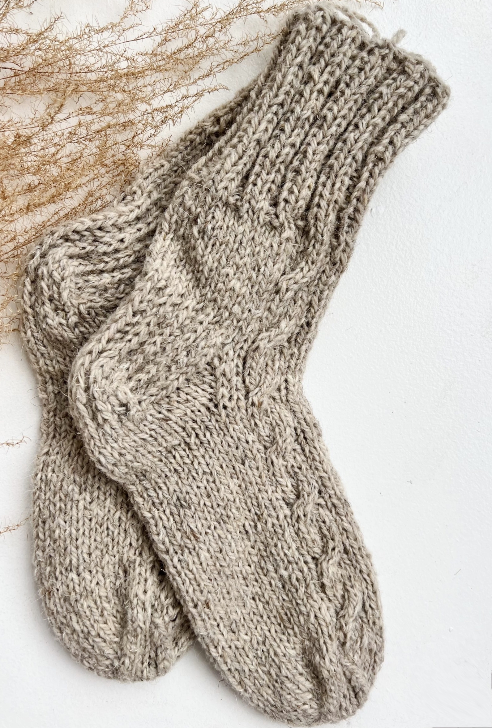 Käsintehdyt lammas–koiranvilla kermasukat, WoolLando