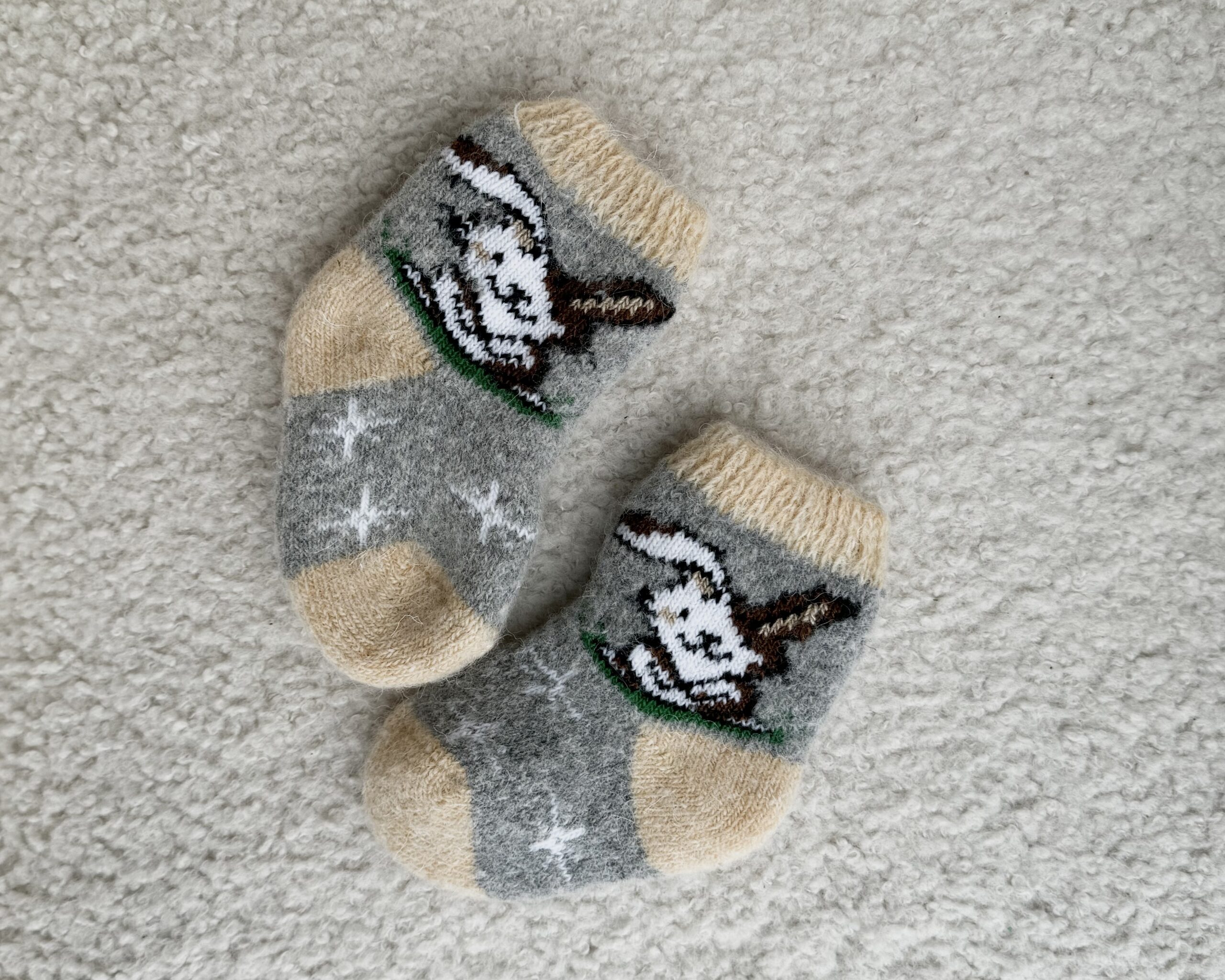 Lasten merinovillasukat RUSKEA PUPU, WoolLando