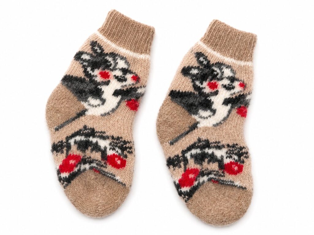 Lasten merinovillasukat BUNNY, WoolLando